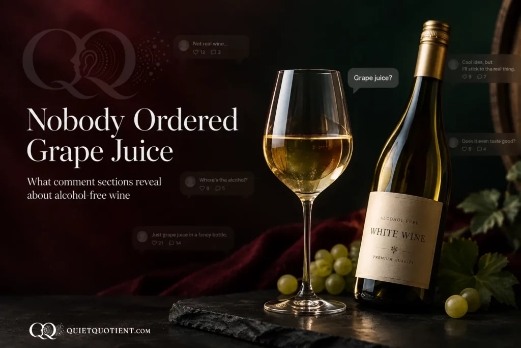Nobody Ordered Grape Juice - a case study by Quiet Quotient