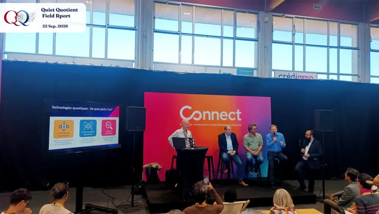 Talk on quantum technologies on the show-floor stage at CONNECT 2026