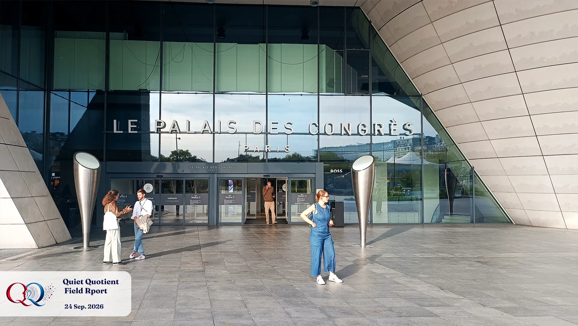the Palais des Congrès de Paris on the day of Le Printemps des Études 2026.