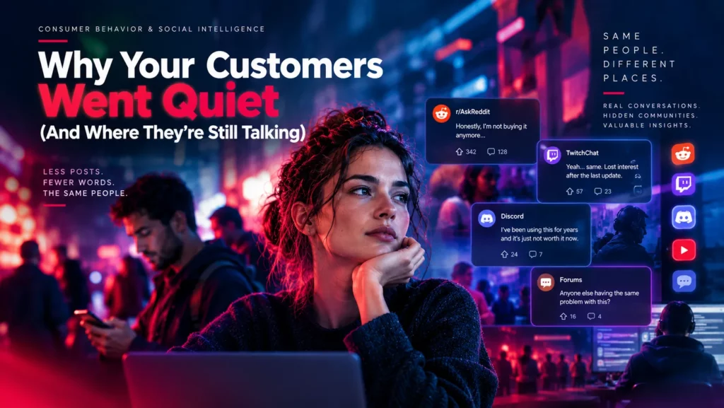 Why Your Customers Went Quiet (And Where They're Still Talking)